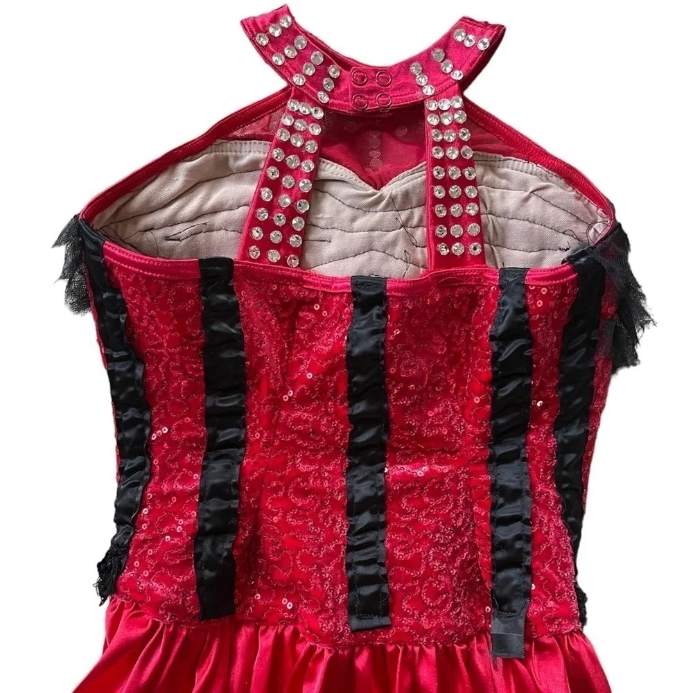 Balera Sequin Plush Charmeuse Dress Custom Dance Costume